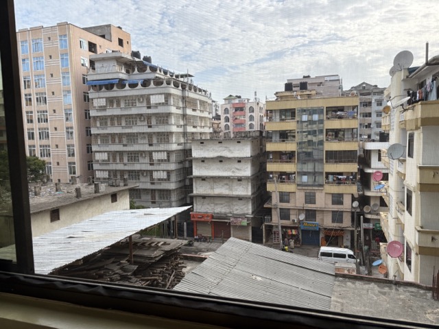 The view outside my hotel room in Dar